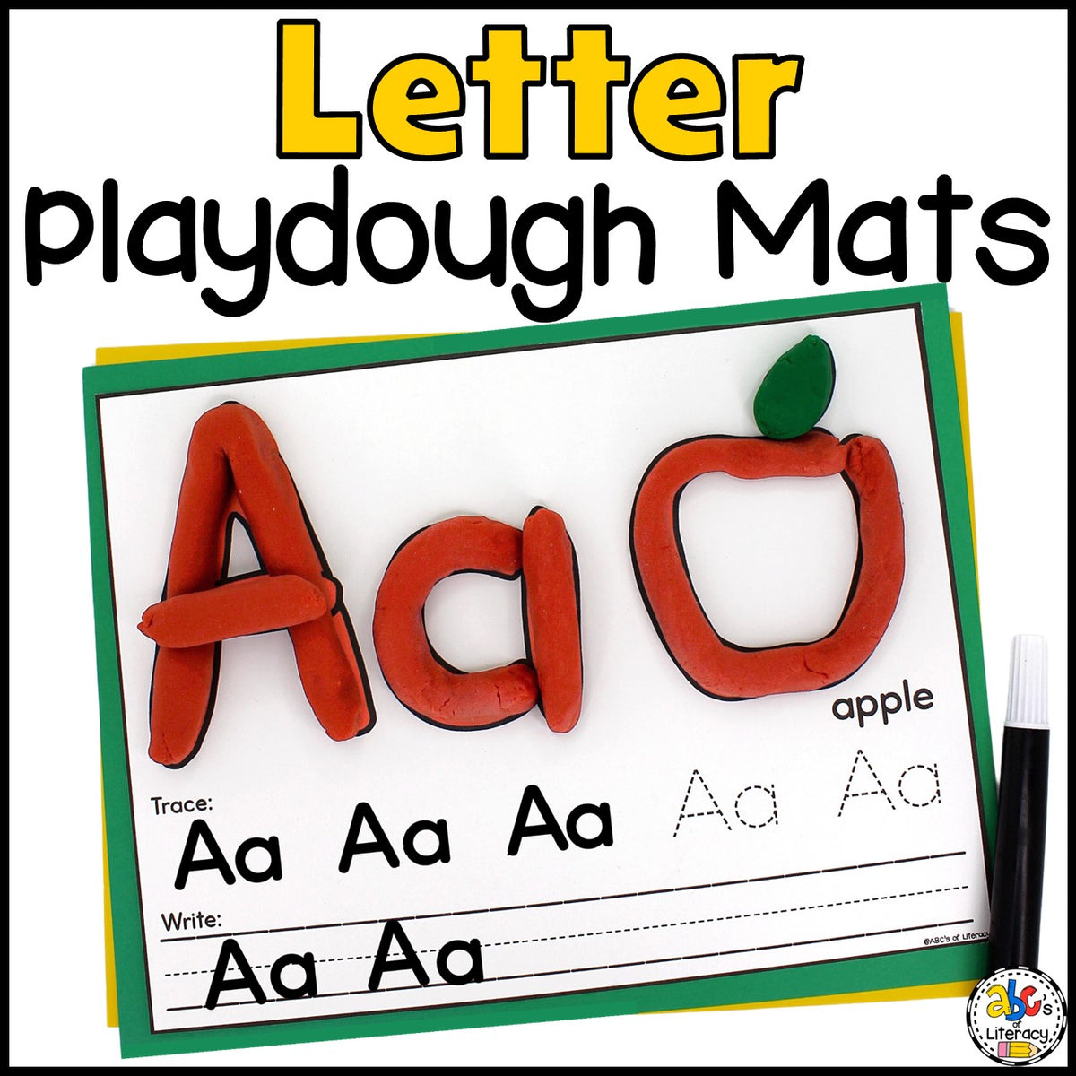 Alphabet Playdough Mats: Alphabet Activities to Practice Writing Letters,  Alphabet Playdough Mats For Kids: bom, lamaa: 9798560702120: :  Books