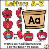 Apple Beginning Sounds Sort Activity
