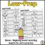 Apple Beginning Sounds Sort Activity