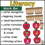 Apple Morning Tubs for Preschool