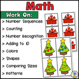 Christmas Morning Tubs for Preschool