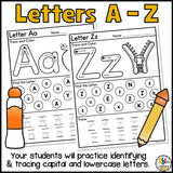 Find & Trace Alphabet Worksheets