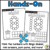 Number Dot Painting Worksheets