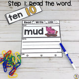 Read-Write-Link CVC Words Mat