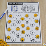 FInd The Number: Number Recognition Worksheets