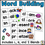 Beginning Consonant Blends Word Building Activity