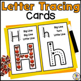 Letter Tracing Cards for Multisensory Learning