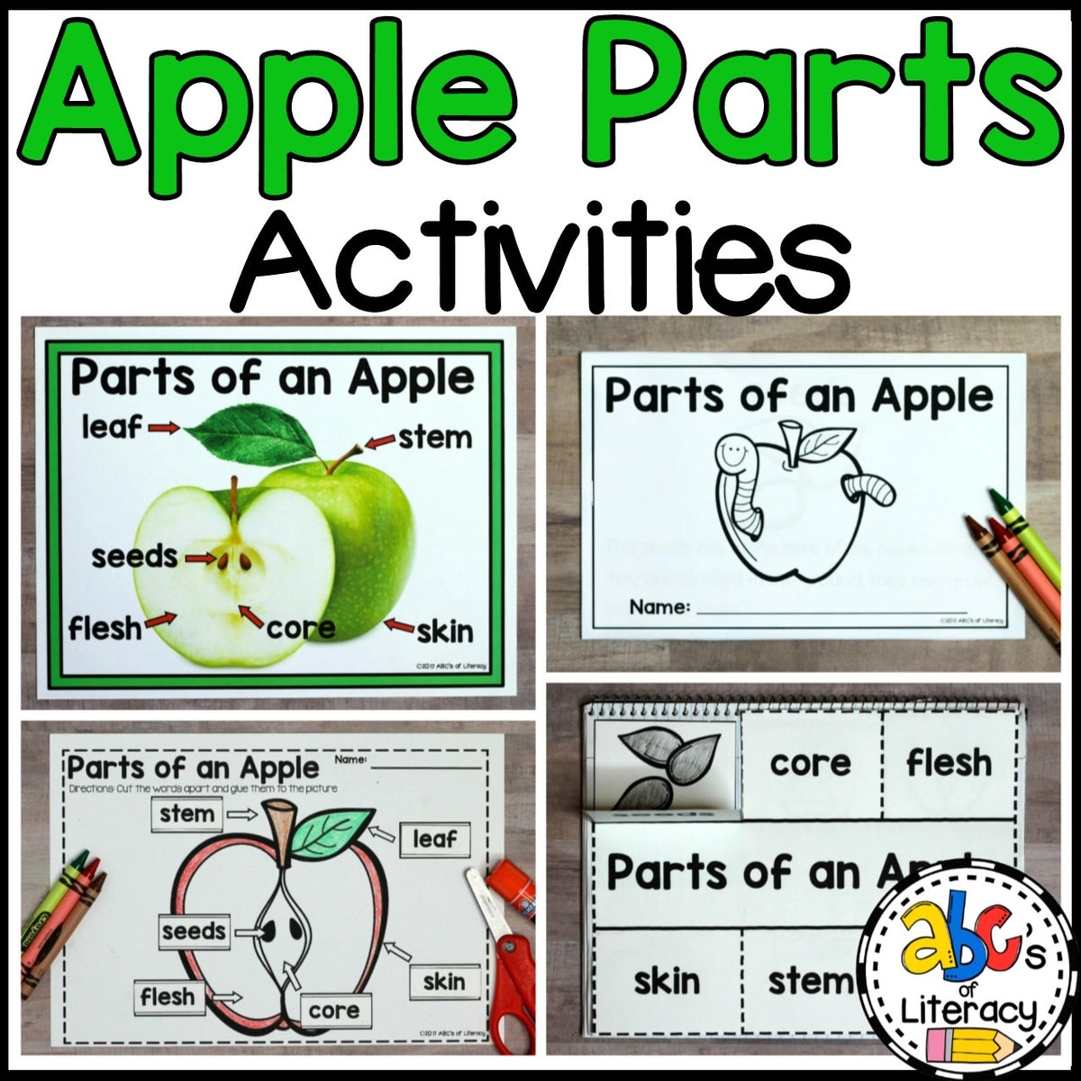 parts-of-an-apple-activities-abc-s-of-literacy for Parts Of An Apple Free Printable Parts of an Apple Activities – ABC's of Literacy for Parts Of An Apple Free Printable
