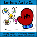 Snowball Beginning Sounds Activity