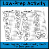 Snowball Beginning Sounds Activity
