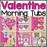 Valentine's Day Morning Tubs for Preschool