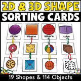 2D & 3D Shape Sorting Activity