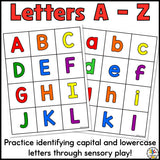 Alphabet Sensory Bins