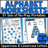 Alphabet Worksheets Bundle