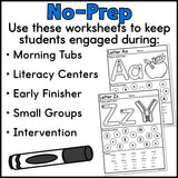 Alphabet Worksheets Bundle