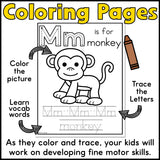 Animal Alphabet Coloring Pages