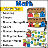 Back to School Morning Tubs for Kindergarten