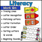 Back to School Morning Tubs for Preschool