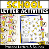 Back to School Alphabet Activities Bundle