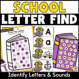 Back to School Letter Find Activity
