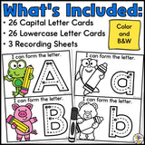 Back to School Letter Tracing Cards