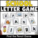 Back to School Letter Game