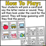 Back to School Letter Game