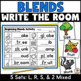 Beginning Consonant Blends Write the Room Activity