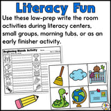 Beginning Consonant Blends Write the Room Activity