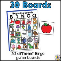 Beginning Sound Bingo Game