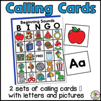 Beginning Sound Bingo Game