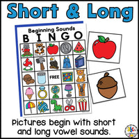 Beginning Sound Bingo Game