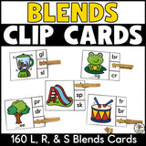 Beginning Consonant Blends Clip Cards
