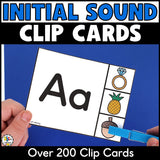 Beginning Sound Clip Cards