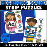 Beginning Sounds Strip Puzzles