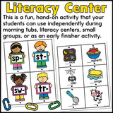 Beginning Consonant Blends Sort & Link Activity