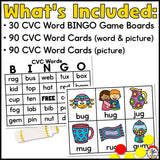 CVC Word BINGO Game