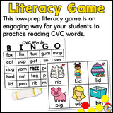 CVC Word BINGO Game