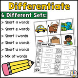 CVC Words Write the Room Activity