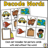 CVC Words Write the Room Activity