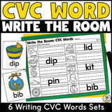 CVC Words Write the Room Activity