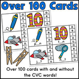 CVC Medial Sound Clip Cards