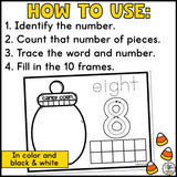 Halloween Counting Mats