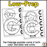 Capital Letter Strip Puzzles