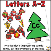 Christmas Beginning Sounds Activity