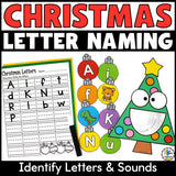 Feed the Christmas Tree Letter Recognition Activity