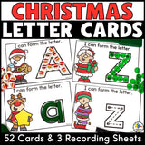 Christmas Letter Tracing Cards