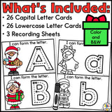 Christmas Letter Tracing Cards