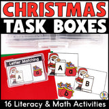Christmas Task Card Boxes