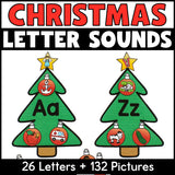 Christmas Beginning Sounds Sorting Activity